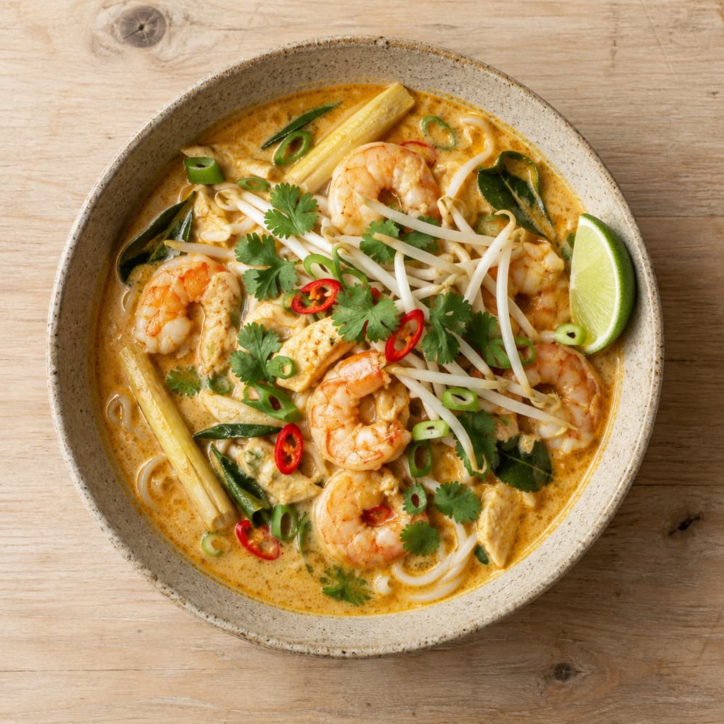 Prawn & Coconut Laksa — Malaysian