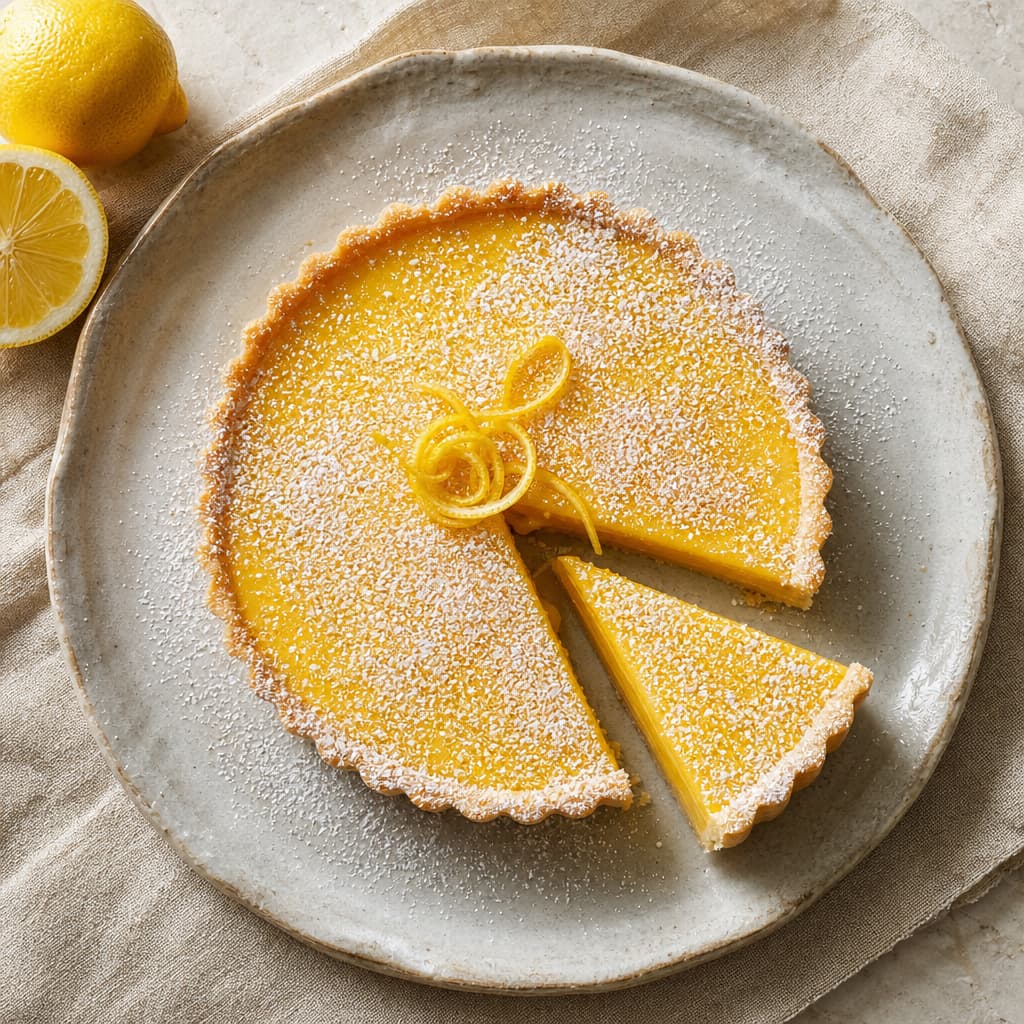 Lemon Curd Tart in Gluten-Free Pastry — Cheat