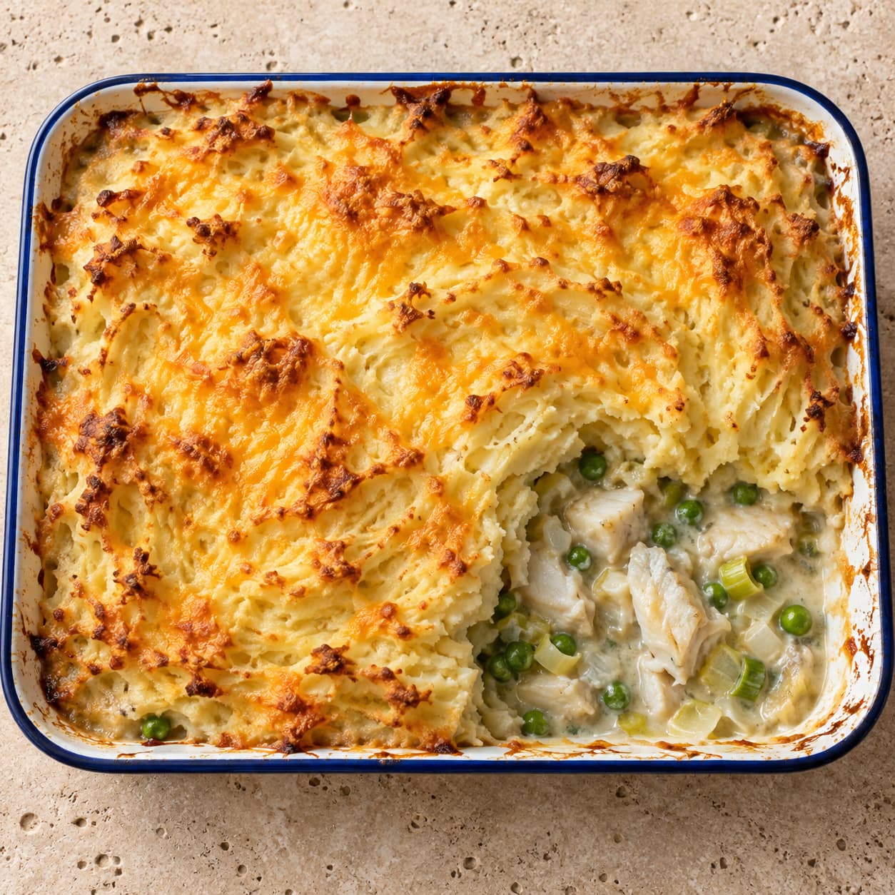 Fish Pie with Cheesy Mash